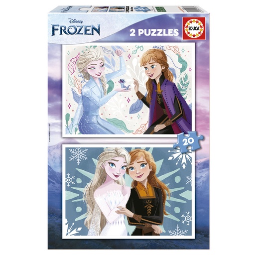 [E19736] PUZZLE 2x20 FROZEN  EDUCA 19736  EDUCA 19736
