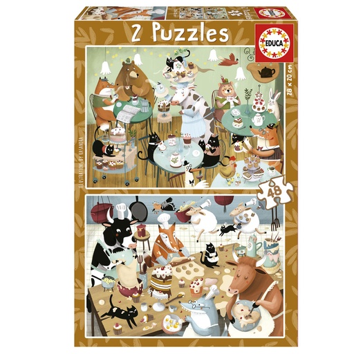 [E19687] PUZZLE 2x48 CUENTOS DEL BOSQUE FSC(  EDUCA 19687  EDUCA 19687