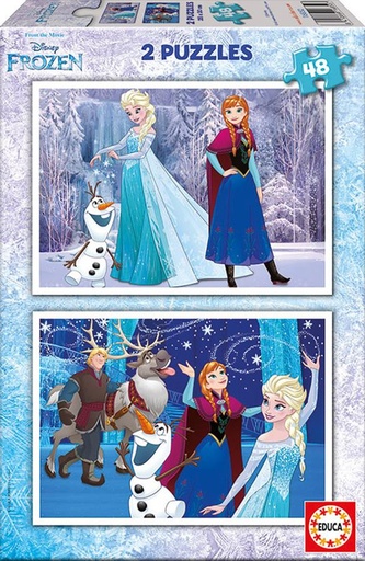 [E16852] PUZZLE 2x48 FROZEN FSC(R)
