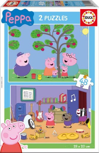 [E15920] PUZZLE 2x48 PEPPA PIG EDUCA 15920