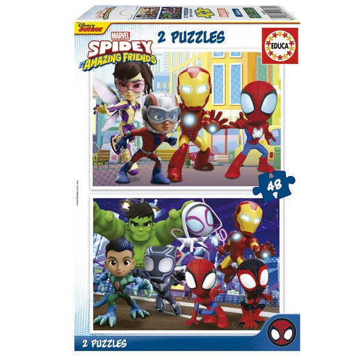 [E19678] PUZZLE 2X48 SPIDEY & AMAZING FRIEND EDUCA 19678