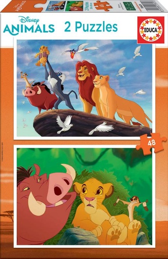 [E18629] PUZZLE 2X48 THE LION KING FSC(R)