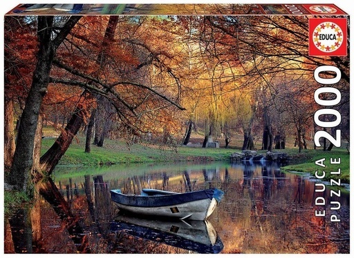 [E19275] PUZZLE 2000 BARCA EN EL LAGO EDUCA 19275