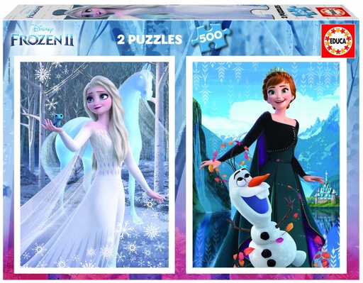 [E19016] PUZZLE 2x500 FROZEN II EDUCA 19016