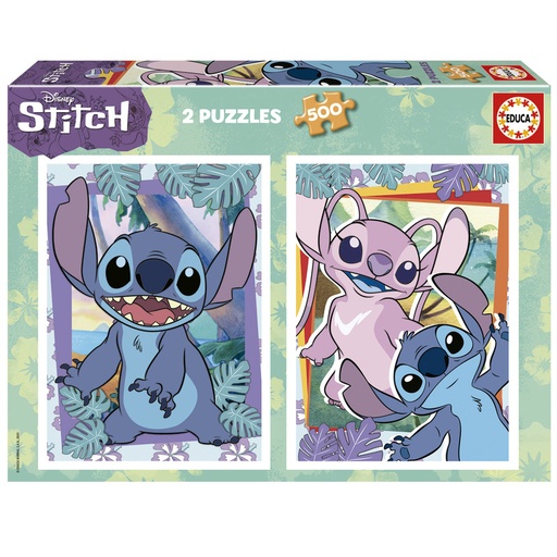 [E19732] PUZZLE 2X500 STITCH DISNEY EDUCA 19732
