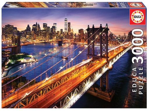 [E18508] PUZZLE 3000 MANHATTAN AL ATARDECER EDUCA 18508