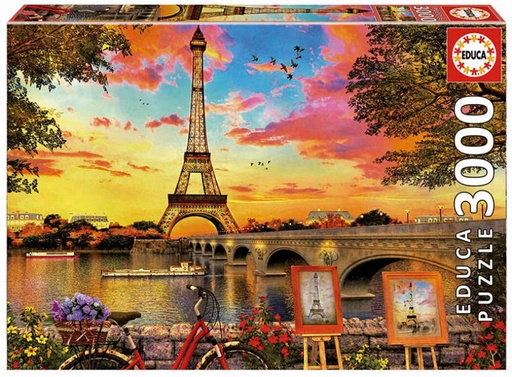 [E17675] PUZZLE 3000 PUESTA DE SOL EN PARÍS EDUCA 17675