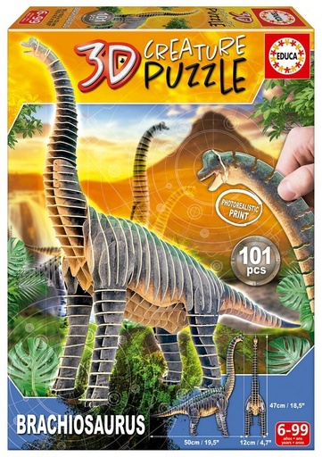 [E19383] PUZZLE 3D BRACHIOSAURUS 3D CREATURE P