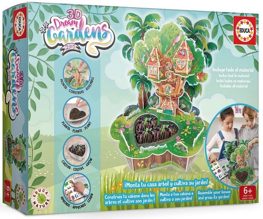 [E19469] PUZZLE 3D DREAM GARDEN 2IN1 CASA ÁR EDUCA 19469