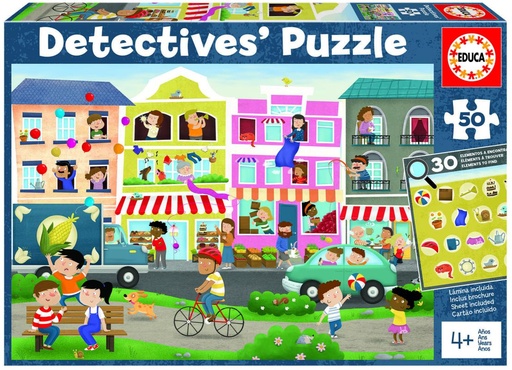 [E18894] PUZZLE 50 CIUDAD DETECTIVES PUZZLES