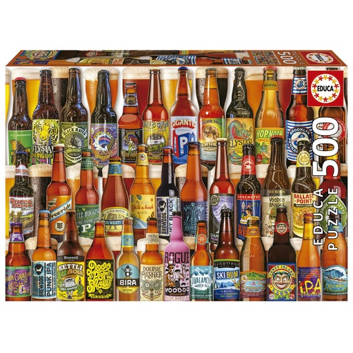 [E19610] PUZZLE 500 CERVEZAS ARTESANALES FSC EDUCA 19610