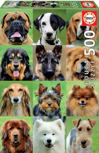 [E17963] PUZZLE 500 COLLAGE DE PERROS FS   EDUCA 17963  