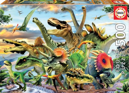 [E17961] PUZZLE 500 DINOSAURIOS  EDUCA 17961