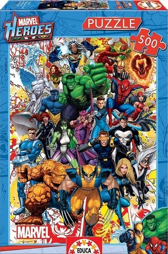 [E15560] PUZZLE 500 HÉROES MARVEL EDUCA 15560