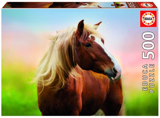 [E19000] PUZZLE 500 HORSE AT SUNRISE FSC(R) EDUCA 19000
